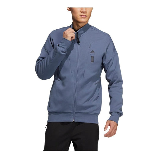 Men's adidas Martial Arts Series Athletics Sports Stand Collar Jacket Green HE5127