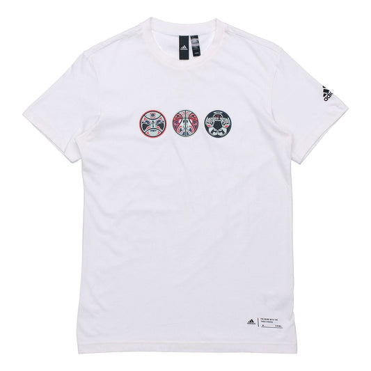 adidas GFX T CHINA Short-sleeve Tee Men White FT2849