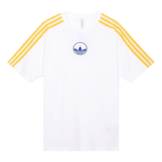 adidas originals 3 STRIPE CIRCLE Sports Short Sleeve White GD2122