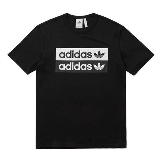 adidas originals Vocal Logo Printing Short Sleeve Black EJ7266