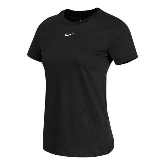 (WMNS) Nike Sportswear Sport TrainingBreathable Fabric Knitting Short Sleeve T-Shirt Black CZ7340-011
