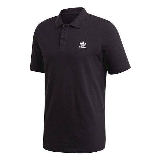 adidas originals Casual Sports Short Sleeve Polo Shirt Black GD2551