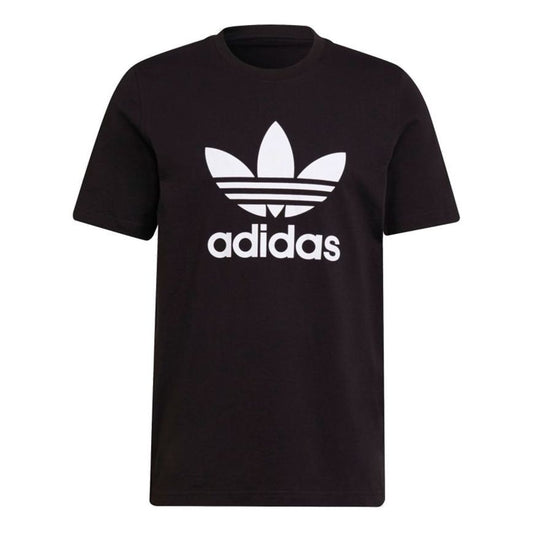 adidas originals Adicolor Classics Large Logo Printing Sports Round Neck Short Sleeve Black H06642