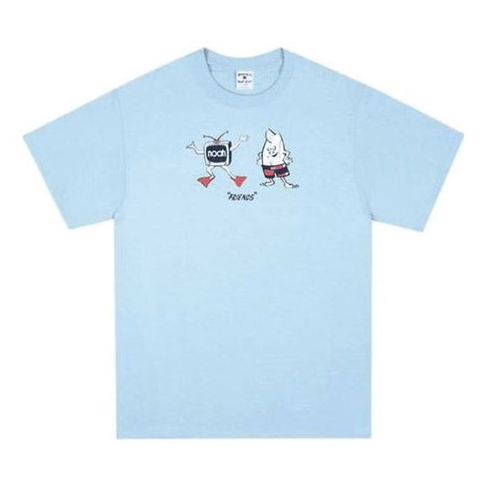 NOAH NYC Birdwell Friends Tee Crossover Small Short Sleeve Unisex Sky Blue T33SS20LBL