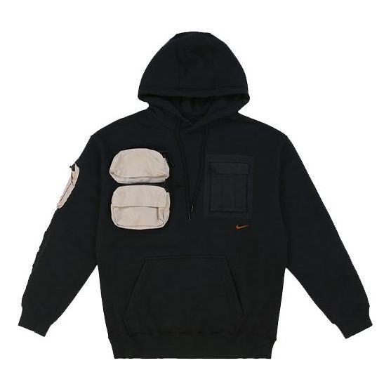 Nike x Travis Scott Cactus Jack Small Logo Functional Design Hoodie 'Black' CU0458-010