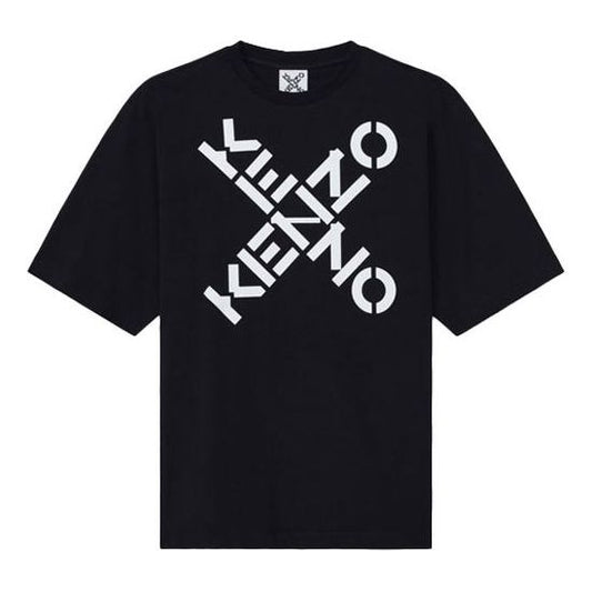 KENZO SS21 Sport Series Logo Letter Printing Male Black FA65TS5024SJ-99
