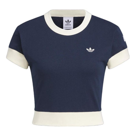 (WMNS) adidas Originals x Notitle Tennis T-Shirts 'Blue White' IN1079
