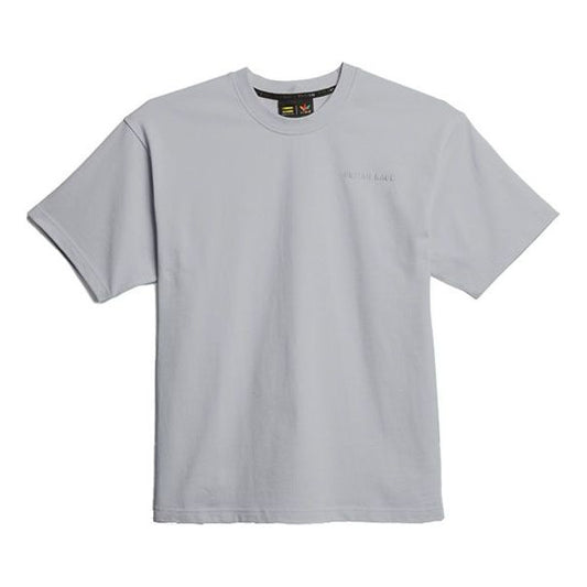 adidas x Pharrell Basics Short-sleeved Embroidered T-Shirt 'Grey' GM1959