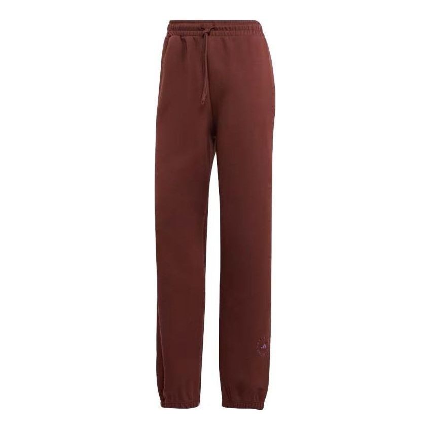 (WMNS) adidas By Stella McCartney Sweat Tracksuit Bottoms 'Burgundy' IJ0575