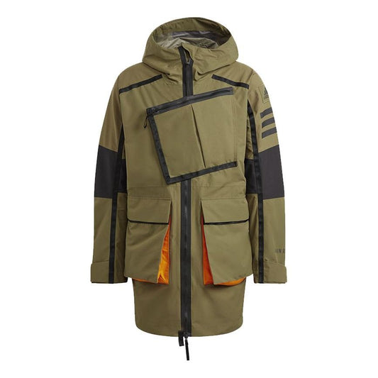 adidas Xploric RAIN.RDY Parka 'Olive Green Black' GQ2399