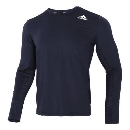 adidas TF Turf Ls Ftd Sports Running Training Gym Long Sleeves Navy Blue GL9895
