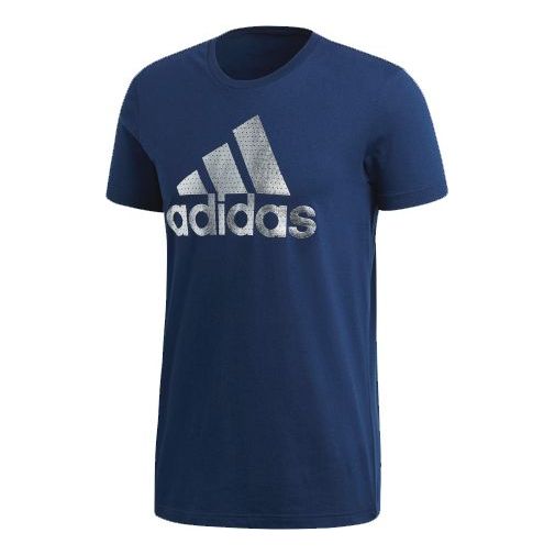 Men's adidas Sports Short Sleeve Blue T-Shirt CV4508