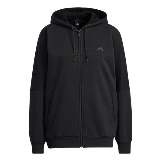 (WMNS) adidas Word Fleece Hoodie Asia Sizing 'Black' HM2814