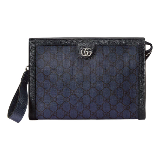 Gucci Ophidia GG Supreme Canvas Pouch 'Dark Blue' 760243-UULBN-4055