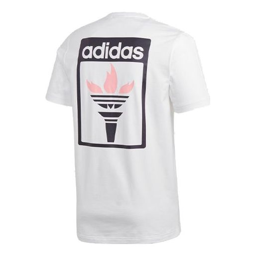 adidas originals Flame Printing Short Sleeve White GK5905