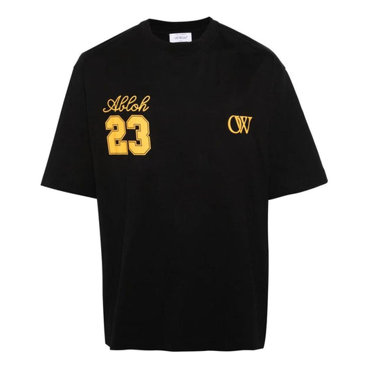Off-White OW 23 Skate logo-print Cotton T-shirt 'Black' OMAA120S24JER0081022