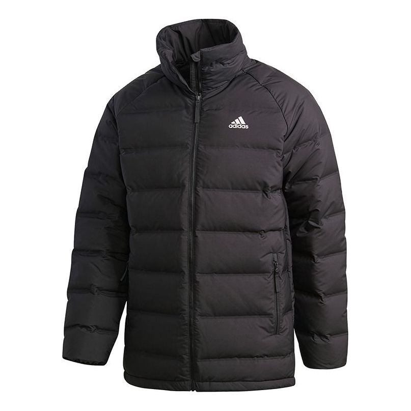 adidas Helionic Stand Collar Stay Warm Casual Sports Down Jacket Black FT2528