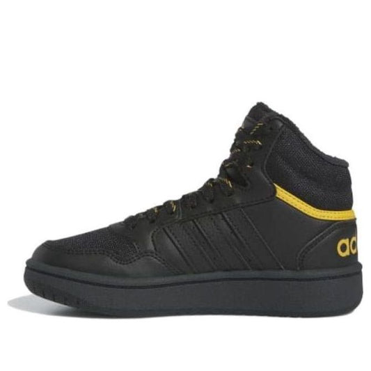 (PS) adidas Hoops 3.0 Mid J 'Black Preloved Yellow' IF7736