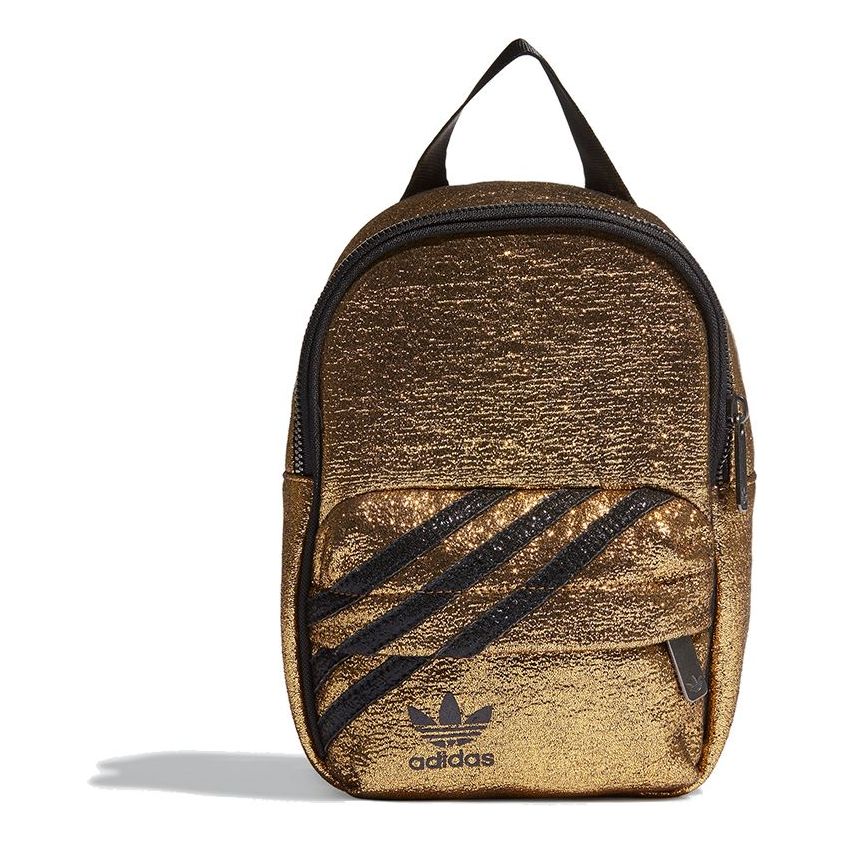 (WMNS) adidas originals Mini Backpack 'Gold Metallic Black' GN2150