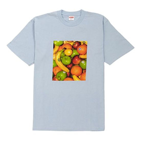 Supreme SS19 Fruit Tee Light Blue Printing Short Sleeve Unisex SUP-SS19-243