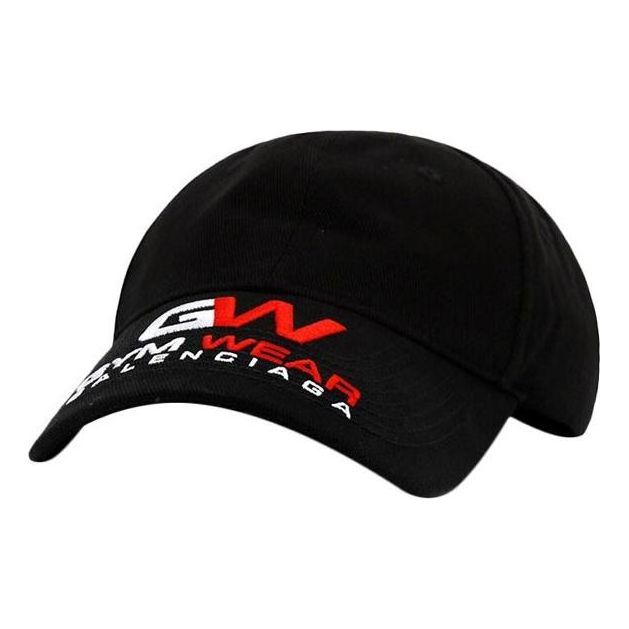(WMNS) Balenciaga Gym Wear Cotton Baseball Cap 'Black' 623903-310B2-1000