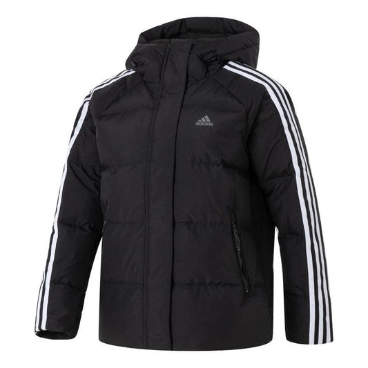 (WMNS) adidas 3-Stripes Puff Down Jackets 'Black White' IT8720