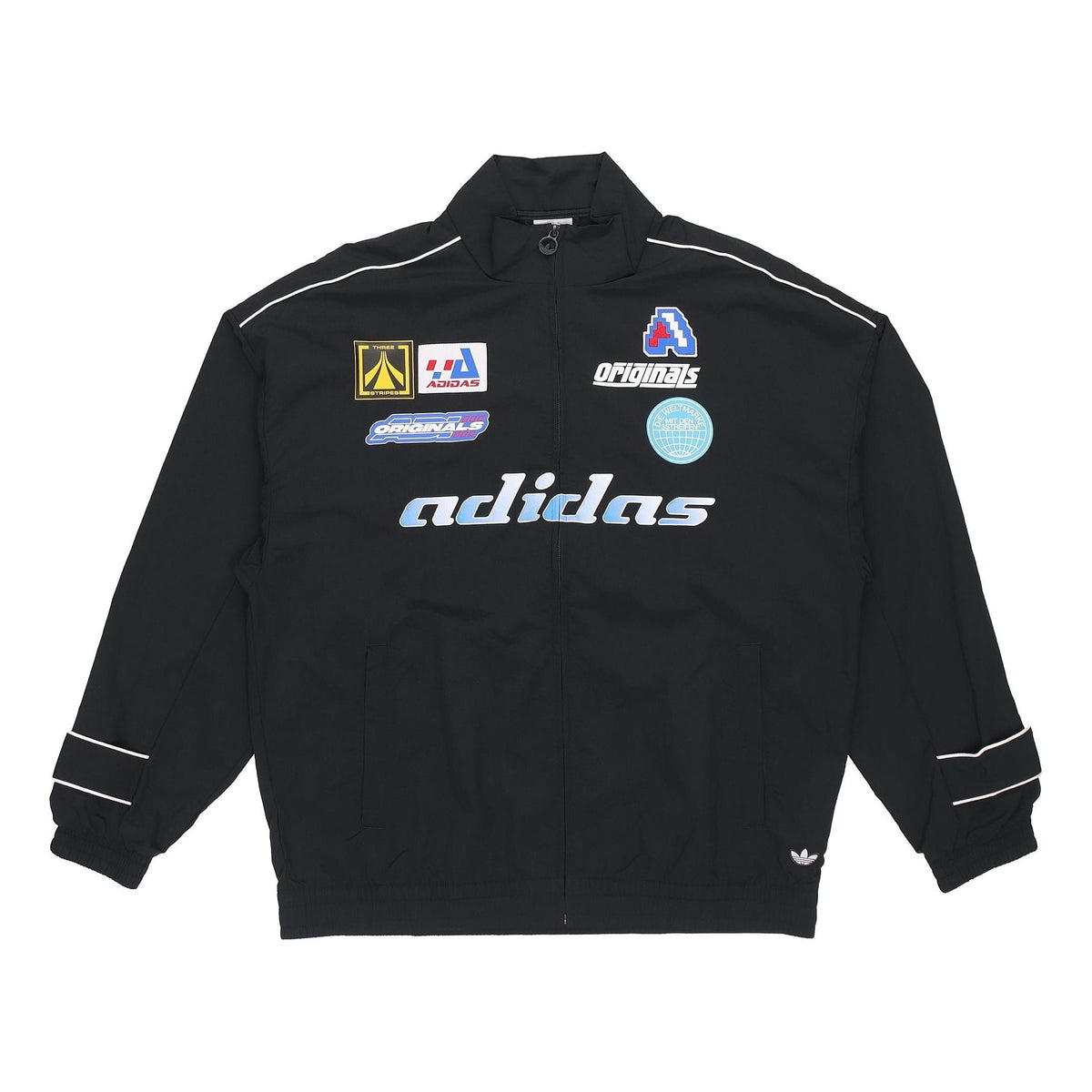 adidas originals MENS TGP Windbreaker Sports Stand Collar Jacket Black HA4748