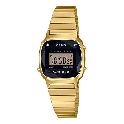 CASIO Waterproof Quartz Sports Analog Unisex Gold Digital LA670WGAD-1