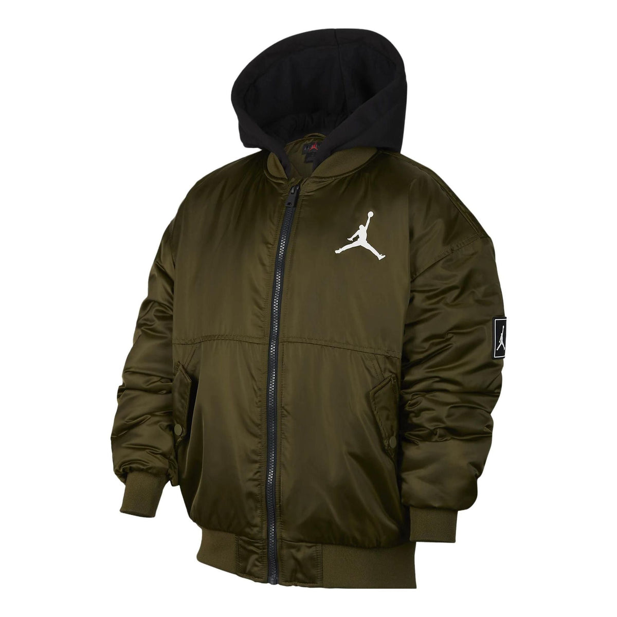 (PS) Air Jordan Hooded Bomber Jacket 'Olive Green' FV2632-398