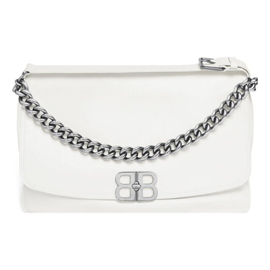 (WMNS) Balenciaga Bb Soft Large Flap Bag 'Optic White' 7484882AAIY9001