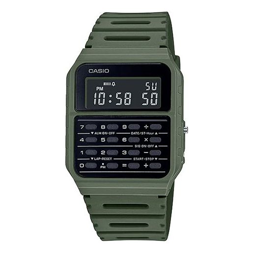CASIO Quartz Waterproof Sports Unisex Mens GrayGreen Digital CA-53WF-3B