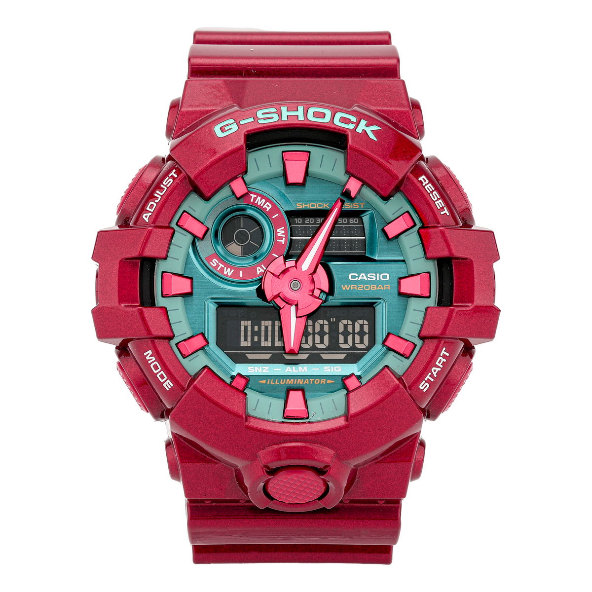 CASIO G-Shock Analog-Digital 'Red' GA-700DBR-4A