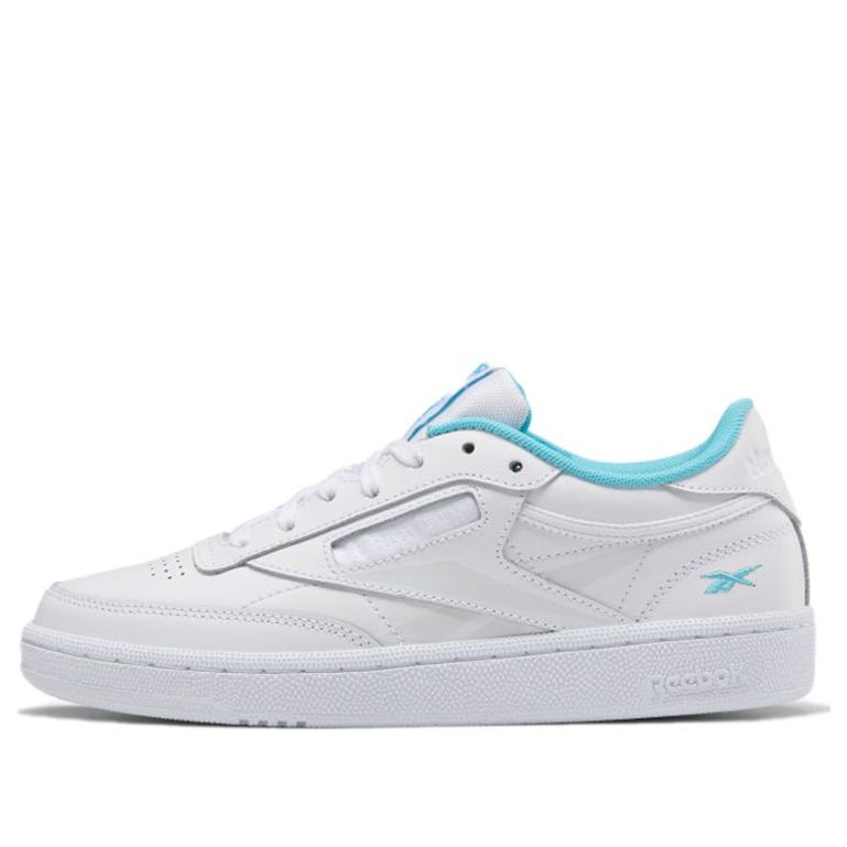 (WMNS) Reebok Club C 85 'White Neon Blue' FV1096