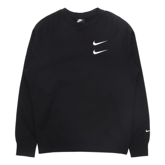 Nike Embroidered Fleece Lined Stay Warm Round Neck Pullover Black DD5079-010