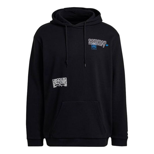 Men's adidas originals Sports Pullover Hooded Casual Knit Black H13507