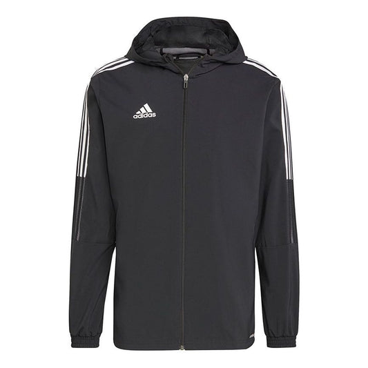 adidas Tiro21 Wb Soccer/Football Training Sports hooded Logo Jacket Black GP4967