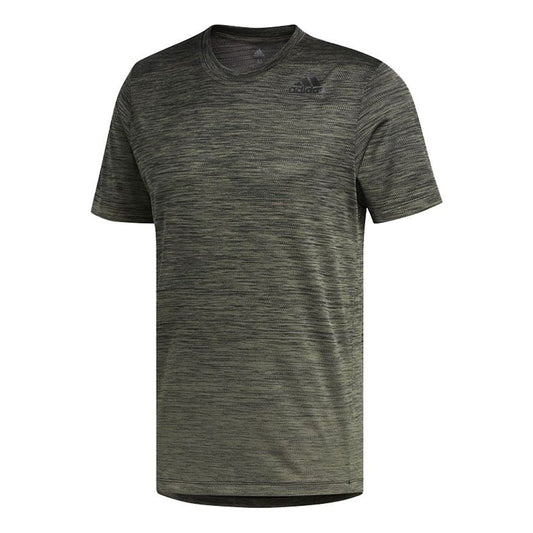 adidas Gradient Tee Training Sports Short Sleeve Olive Green FL4398