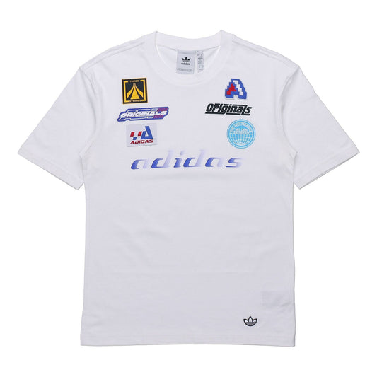 adidas originals MENS TGP SS Casual Sports Crew Neck Short Sleeve White HA4742