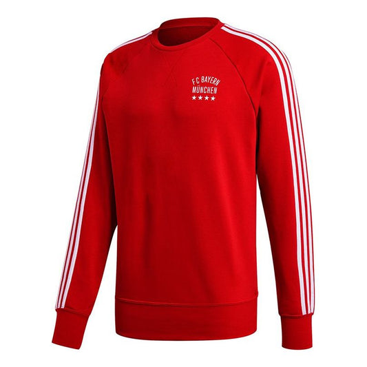 adidas FCB GRA CR SWT Bayern Munich Football Sweatshirt Men Red FR3970