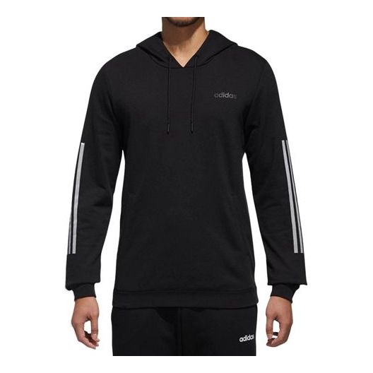 adidas neo Ce 3s Hdy Sports Casual Hooded Sweater Men's Black DM4256