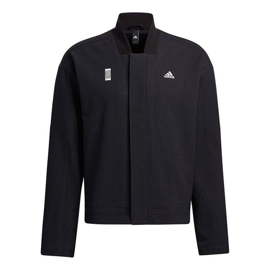 adidas Series WJ JKT Denim Training Sports Logo Jacket Black GP0904