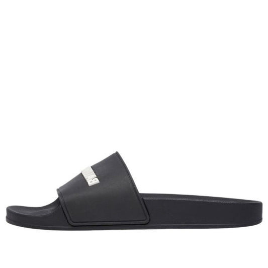 (WMNS) Balenciaga Pool Slides 'Black Rubber' 565547W1S801006
