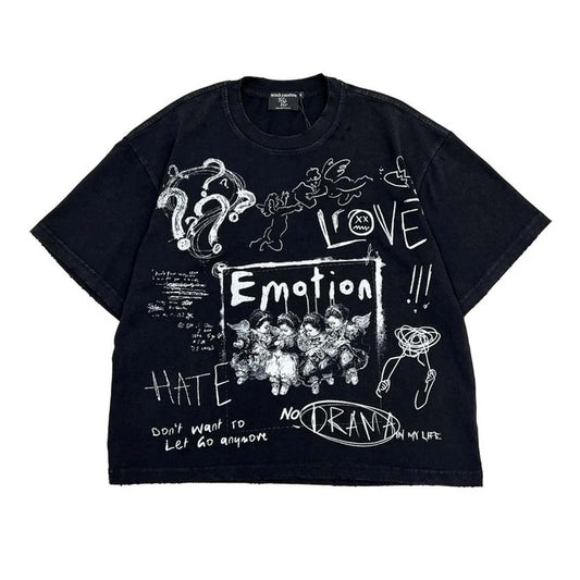 Mixed Emotions Black Chaos Tee