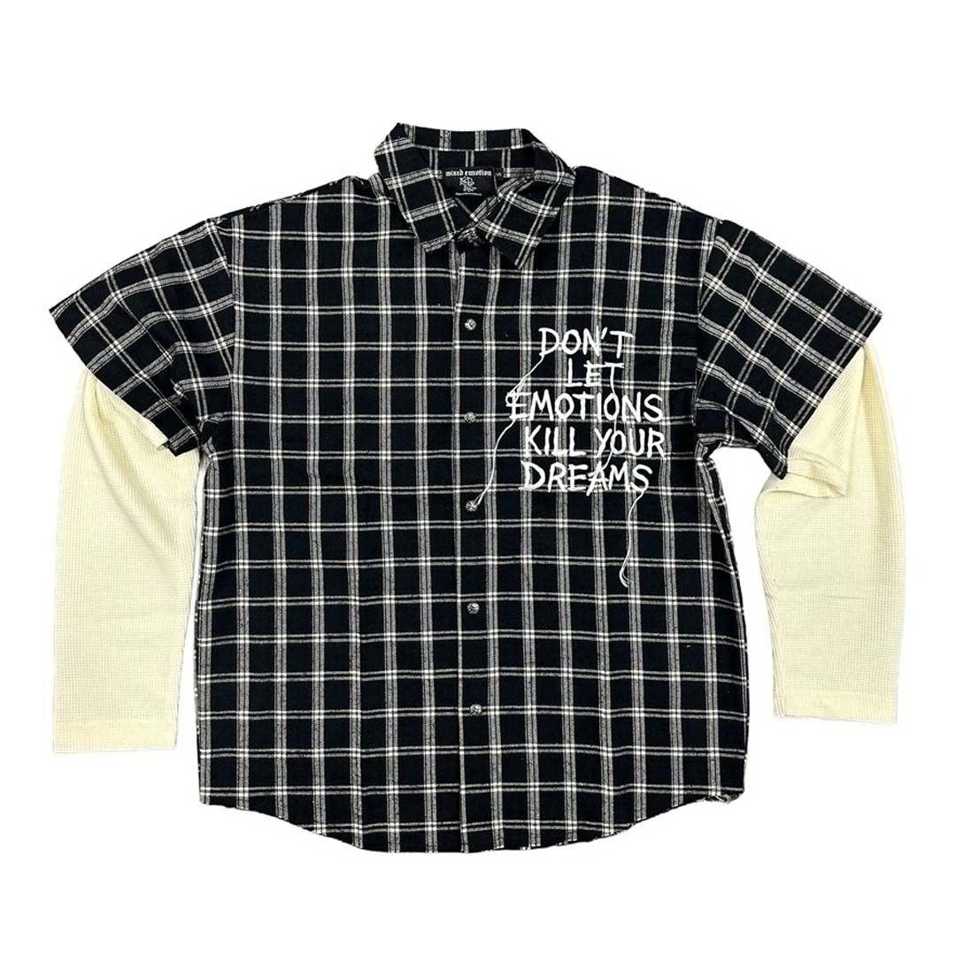 Mixed Emotions Black Dreams Flannel Shirt