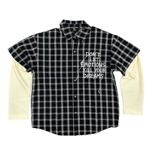 Mixed Emotions Black Dreams Flannel Shirt