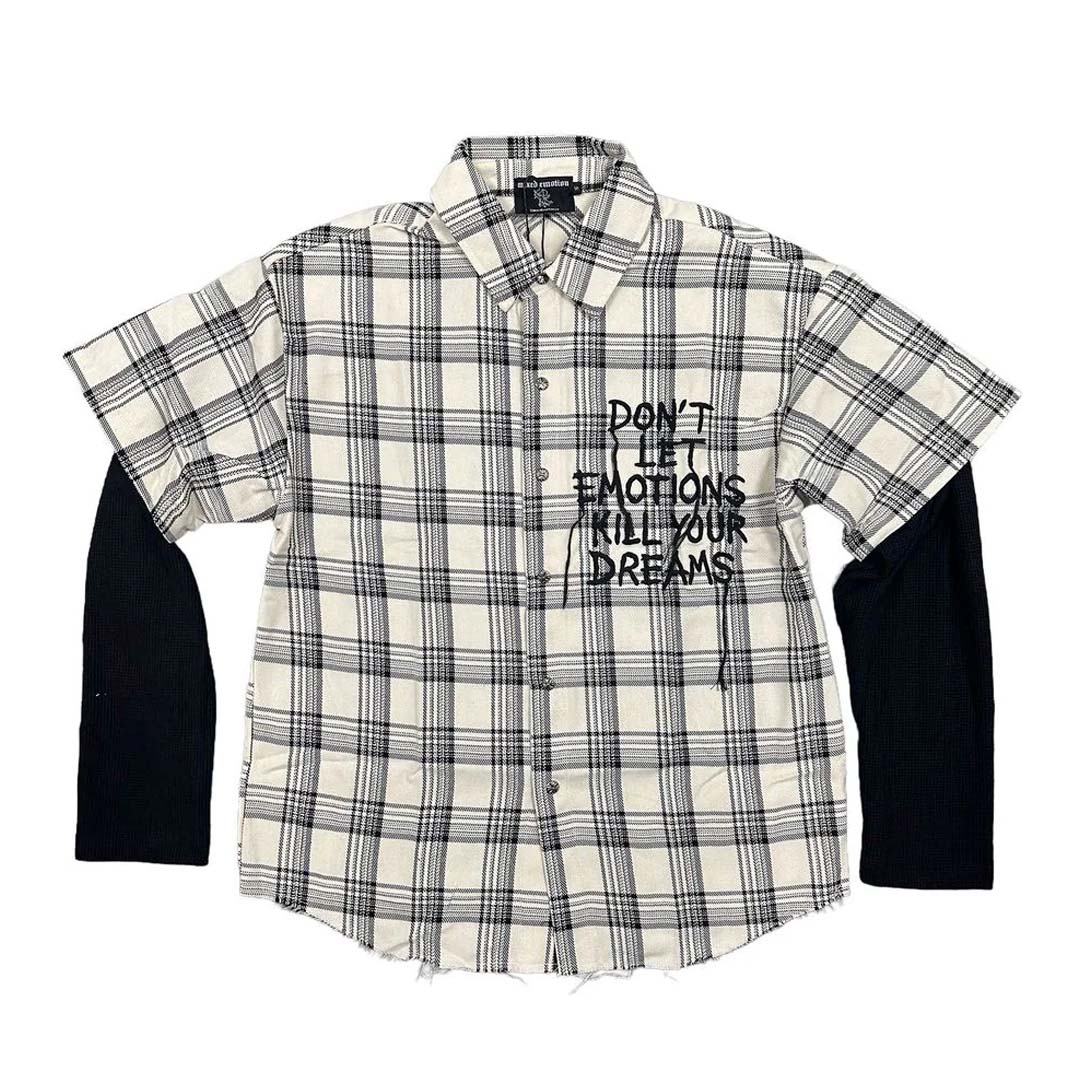 Mixed Emotions Cream Dreams Flannel Shirt