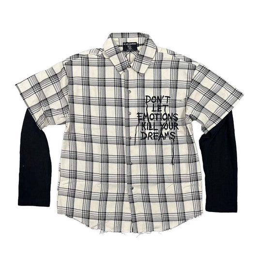 Mixed Emotions Cream Dreams Flannel Shirt