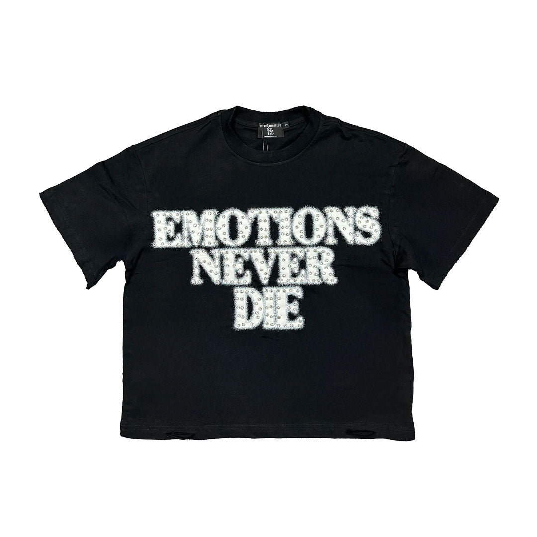 Mixed Emotions End Tee Black White