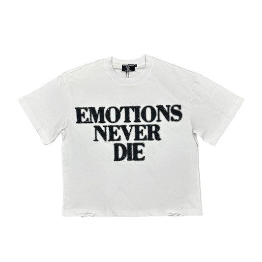 Mixed Emotions End Tee White Black