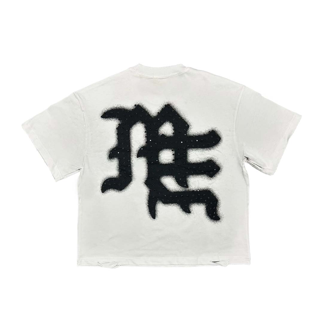 Mixed Emotions End Tee White Black